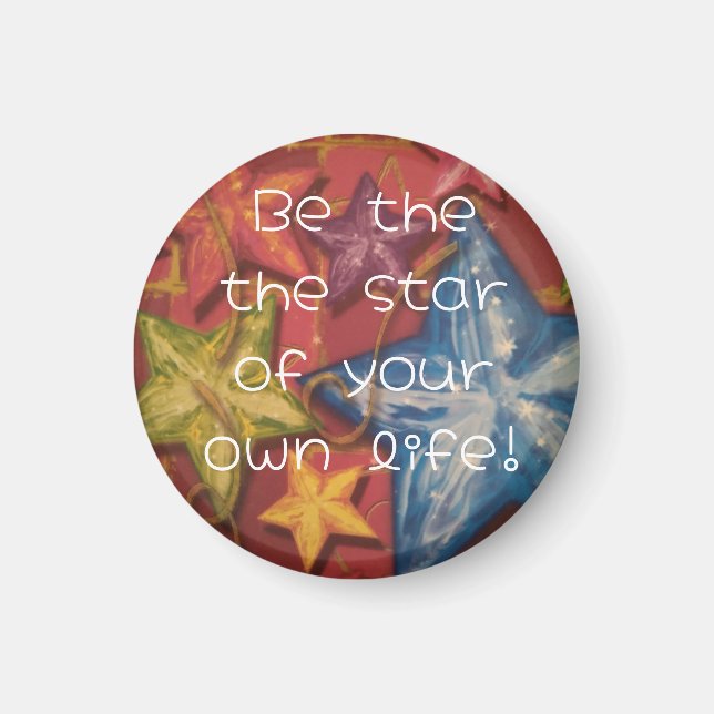 Imã Seja Um Magneto De Estrela Brilhante (Frente)