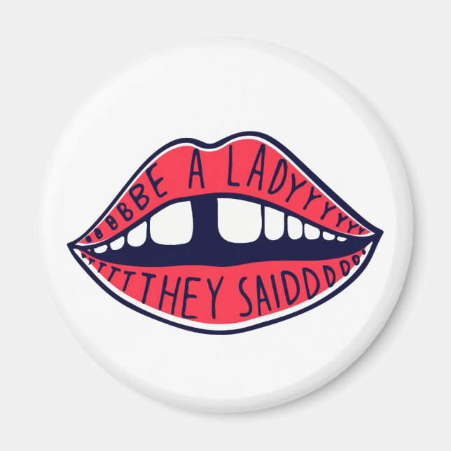 Imã Seja Uma Dama Que Disseram Lábios (Frente)
