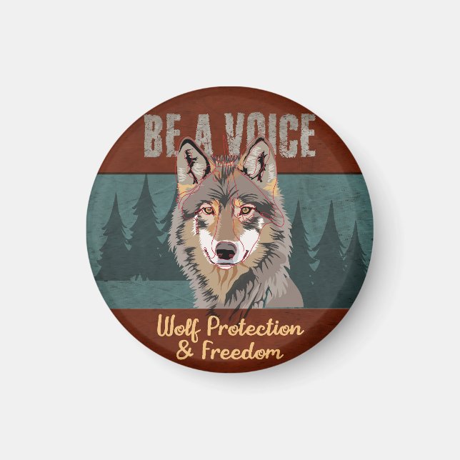 Imã Seja uma voz - Proteção e Liberdade do Lobo (Frente)
