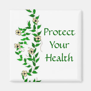 Imã Seja videiras e flores saudáveis