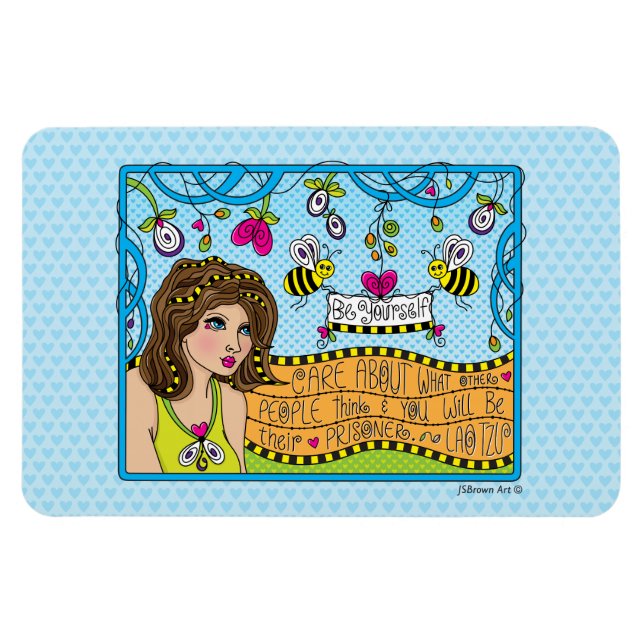 Ímã Seja Yourself_Flexible Magnet 6"x4" (Horizontal)