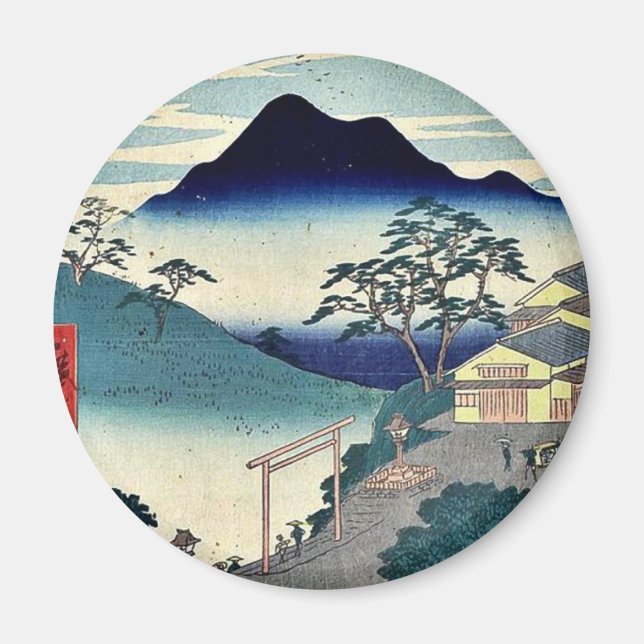 Imã Seki por Ando, Hiroshige Ukiyoe (Frente)