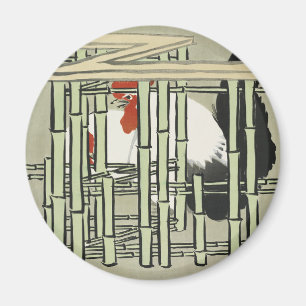 Imã Sekka Roosters de Momoyogusa Arte Japonesa