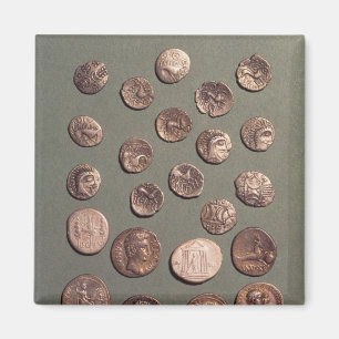 Imã Seleção de moedas cilíndricas e romanas