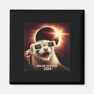 Imã Selfie Ferret Kids Mens Solar Eclipse Ferret