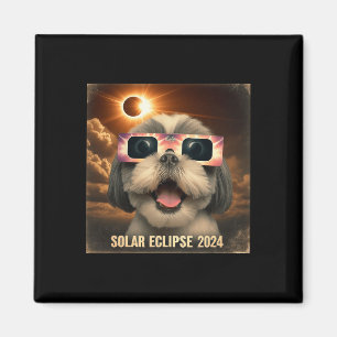 Imã Selfie Shih Tzu Kids Mens Eclipse Solar
