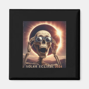Imã Selfie Skeleton Kids Mens Eclipse Solar
