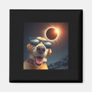 Imã Selfie Solar Eclipse Vestindo Gles Divertimento Am
