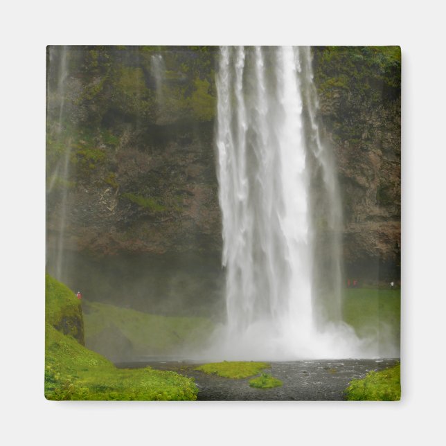 Imã Seljalandsfoss Waterfall Islândia Magnet (Frente)