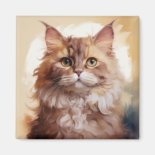 Imã Selkirk Rex Breed Of Cat (Frente)