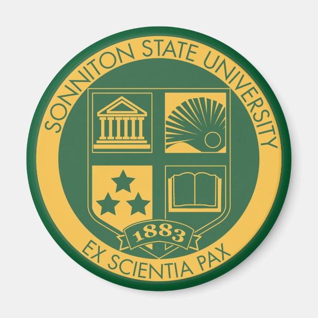 Imã Selo da Sonniton State University - Cor (Frente)