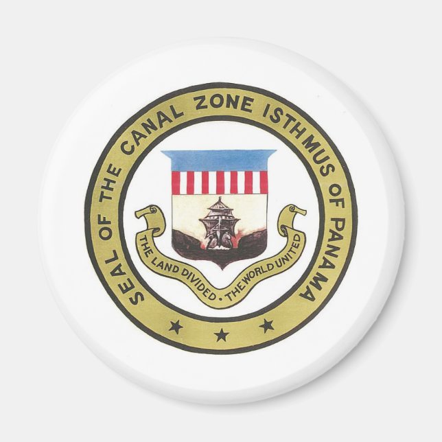 IMÃ SELO DA ZONA CANAL DO PANAMÁ (Frente)