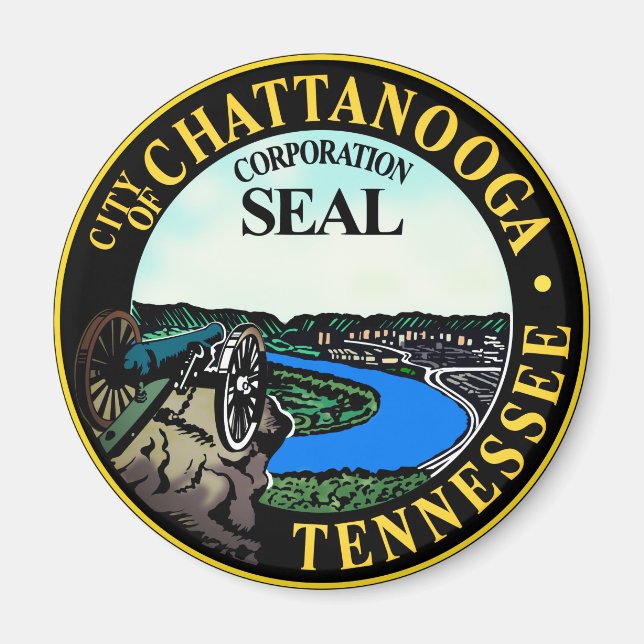 Imã Selo de Chattanooga, Tennessee Magnet (Frente)