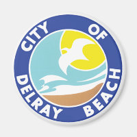 Selo de Delray Beach, Flórida Magnet
