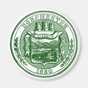 Imã Selo de Dorchester Massachusetts, verde