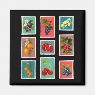 Imã Selo de Fruta de Verão Selo de Correio de Fruta Vi