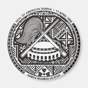 Imã selo de Samoa Americanas