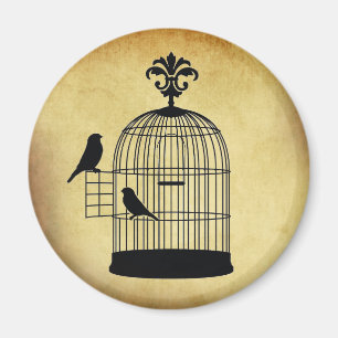 Imã selo do birdcage do vintage