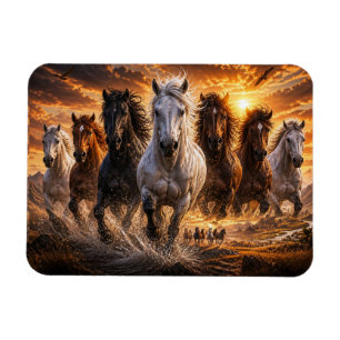 Ímã Selo Espírito Selvagem – Arte de Cavalos Majestoso
