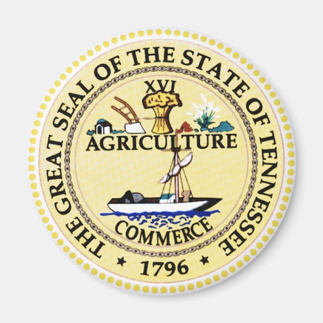 Imã Selo Estadual do Tennessee (Frente)