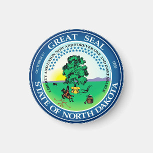 Imã Selo estatal da Dakota do Norte