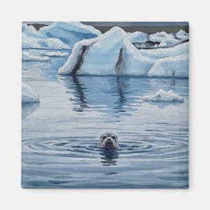 Imã Selo na Islândia Jökulsárlón Glacier Viagem