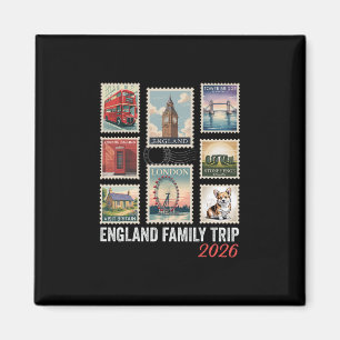 Imã Selo Postal Inglaterra Viagem Familiar 2026 London
