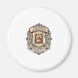 Imã Selo Postal Vintage Jesus Selo Postal Vintage Jesu