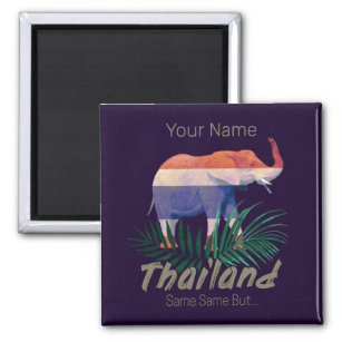 Imã Selva de Bandeira Elefante da Tailândia deixa Souv