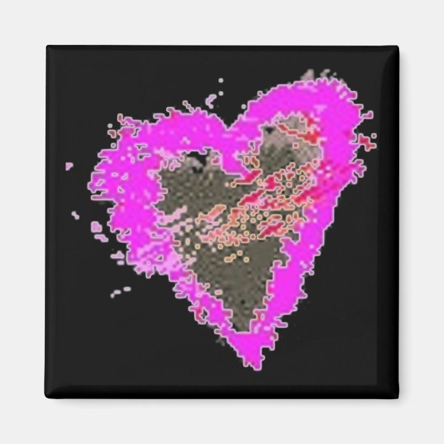 Imã Selvagem No Coração - Magnet (Frente)