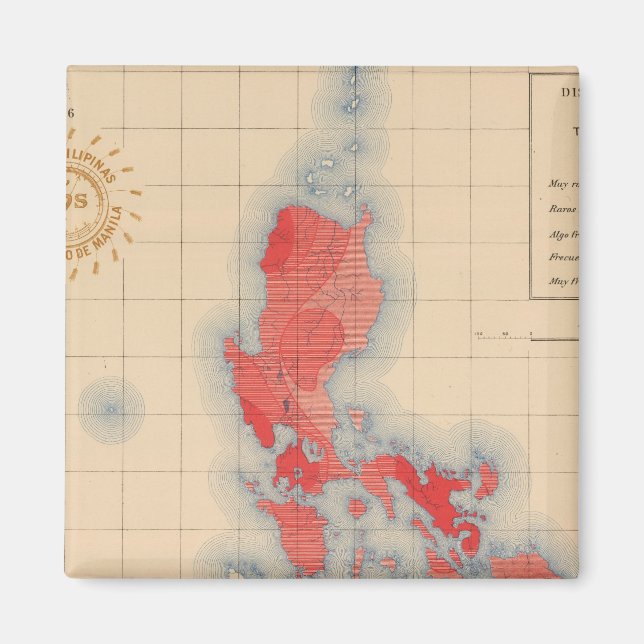 Imã Sem 6 Sinais de Distribuição de Temblores (Frente)
