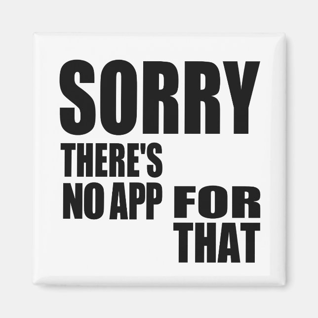 Imã Sem Aplicativo Para Isso (Frente)