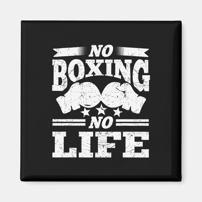 Imã Sem Boxing Sem Vida Boxando Luvas Boxando Luvas (Frente)