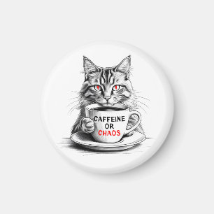 Imã Sem Cafeína Sem Misericórdia Gato Amante de Café