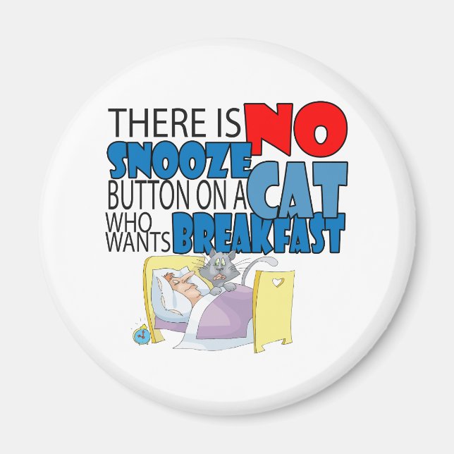 Imã Sem Cama de Gato Snooze (Frente)