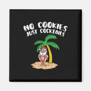Imã Sem Cookies Apenas Tails Papai Noel Palmeira Natal