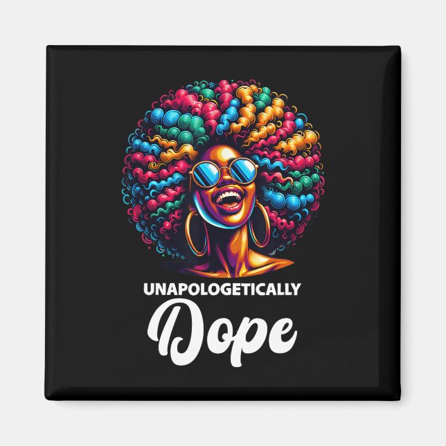Imã Sem desculpas Drogue o Mês da História Negra Afric (Frente)