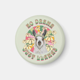 Imã Sem Drama Apenas Lhamas - Cute Boho Llama