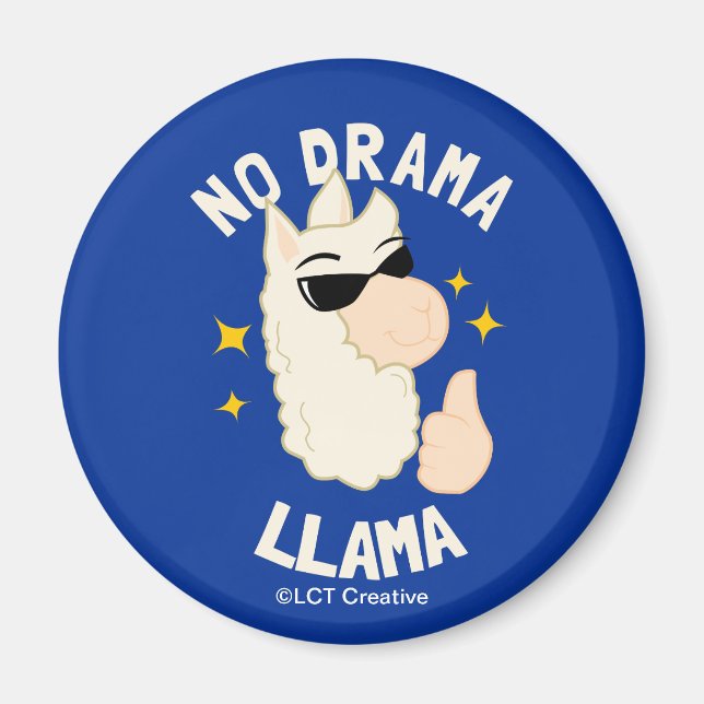 Imã Sem Drama Llama (Frente)