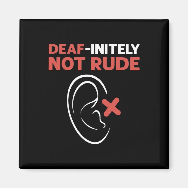 Imã Sem Dúvida Não É Rude. Sinal de Mão do ASL - Surdo (Frente)