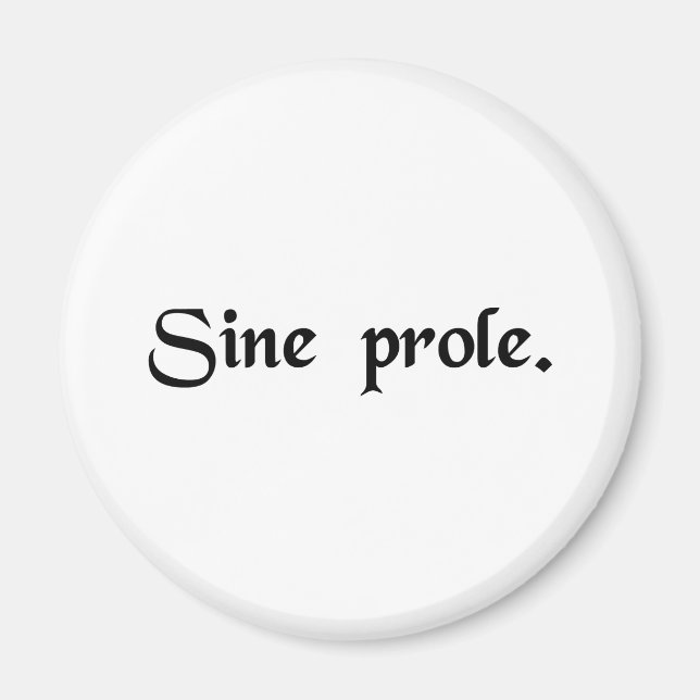 Imã Sem filhos. (Frente)