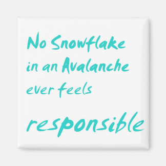 Imã Sem floco de neve em uma avalanche...