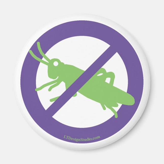 Imã Sem Gafanhotos - Magnet (Frente)