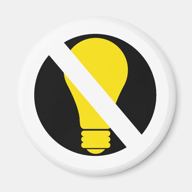 Imã sem lâmpadas incandescentes (Frente)