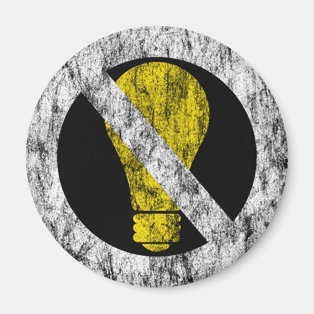 Imã sem lâmpadas incandescentes (Frente)