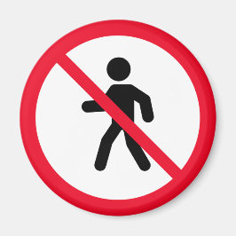 Imã Sem pedestres de acesso | Sinal de proibição | Mag