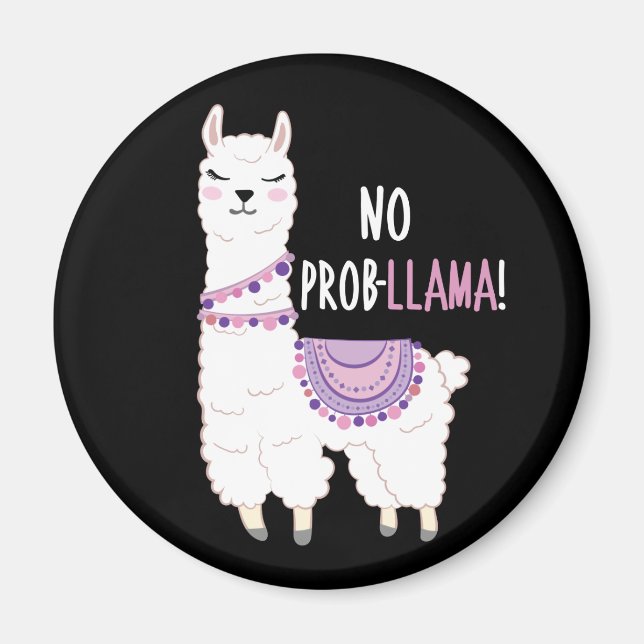 Imã Sem Problemas Llama (Frente)