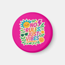 Imã Sem Regras Apenas Vibes - Gradiente Neon Kawaii-Pu