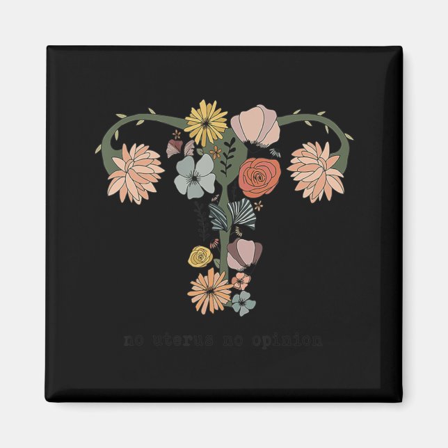 Imã Sem útero Sem Opinião Feminista Pró Escolha Mulher (Frente)