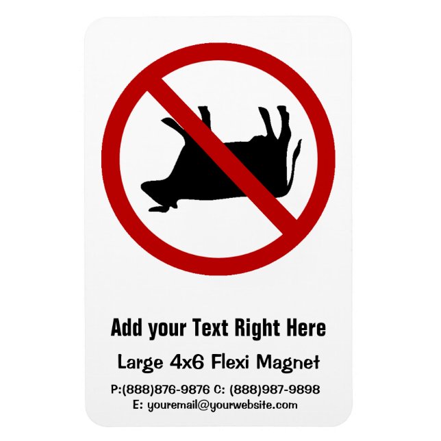 Ímã SEM Vaca! (Vertical)